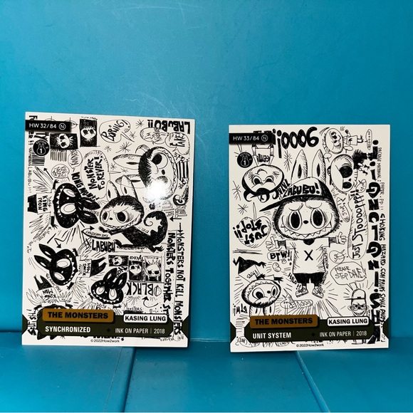How2Work The Monsters Series 1 Collectible Trading Cards - 1st Edition - 2 cards - Picture 1 of 4
